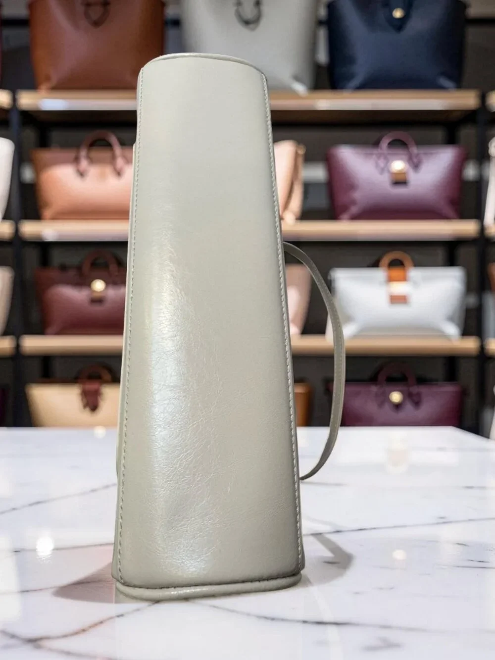 Off-White Jitney East West Shoulder Bag Cream Gold Arrow NWT